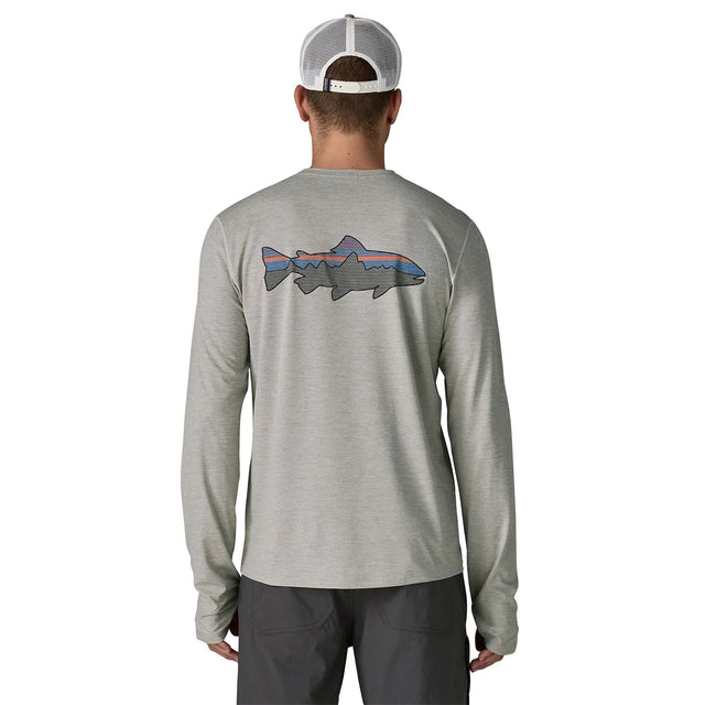 Bluza Barbati Patagonia M Capilene Cool Sun Fitz Roy Trout Bluza Barbati Patagonia M Capilene Cool Sun Fitz Roy Trout