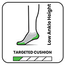 low ankle targeted cushion