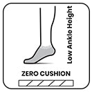 low ankle zero cushion