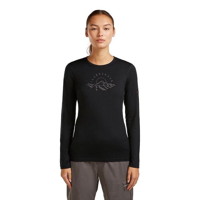Bluza Termica Dama Icebreaker W Merino 200 Oasis Sunrise Summit Crew Bluza Termica Dama Icebreaker W Merino 200 Oasis Sunrise Summit Crew