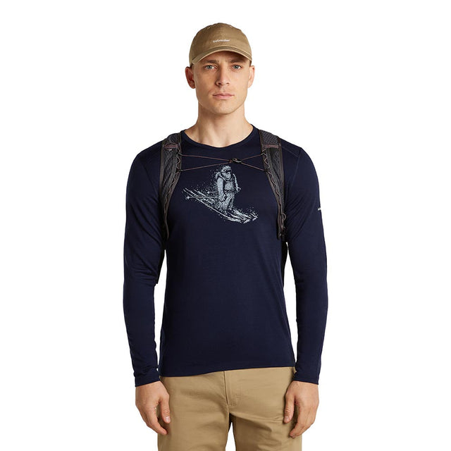 Bluza Termica Barbati Icebreaker M Merino 200 Oasis Skiing Yeti Crew Bluza Termica Barbati Icebreaker M Merino 200 Oasis Skiing Yeti Crew