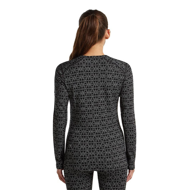 Bluza Termica Dama Icebreaker W Merino 260 Oasis Vertex Alpine Geo Crew Bluza Termica Dama Icebreaker W Merino 260 Oasis Vertex Alpine Geo Crew