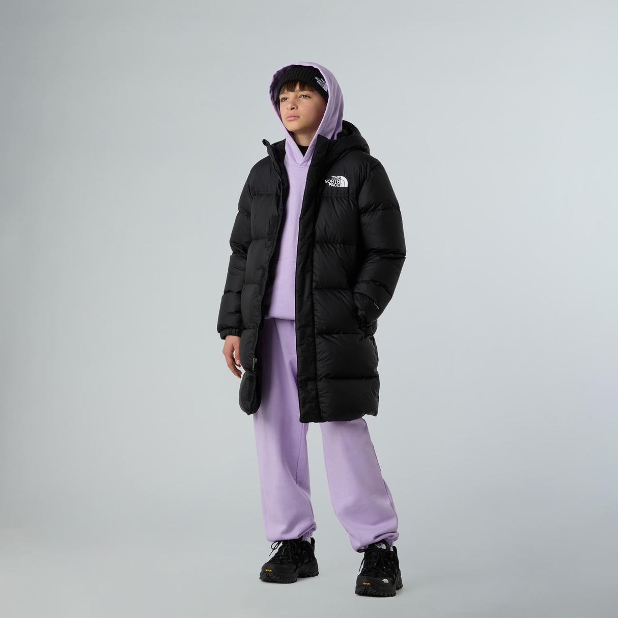 Geaca Adolescenti The North Face Teen Nuptse Long Parka   Geaca Adolescenti The North Face Teen Nuptse Long Parka