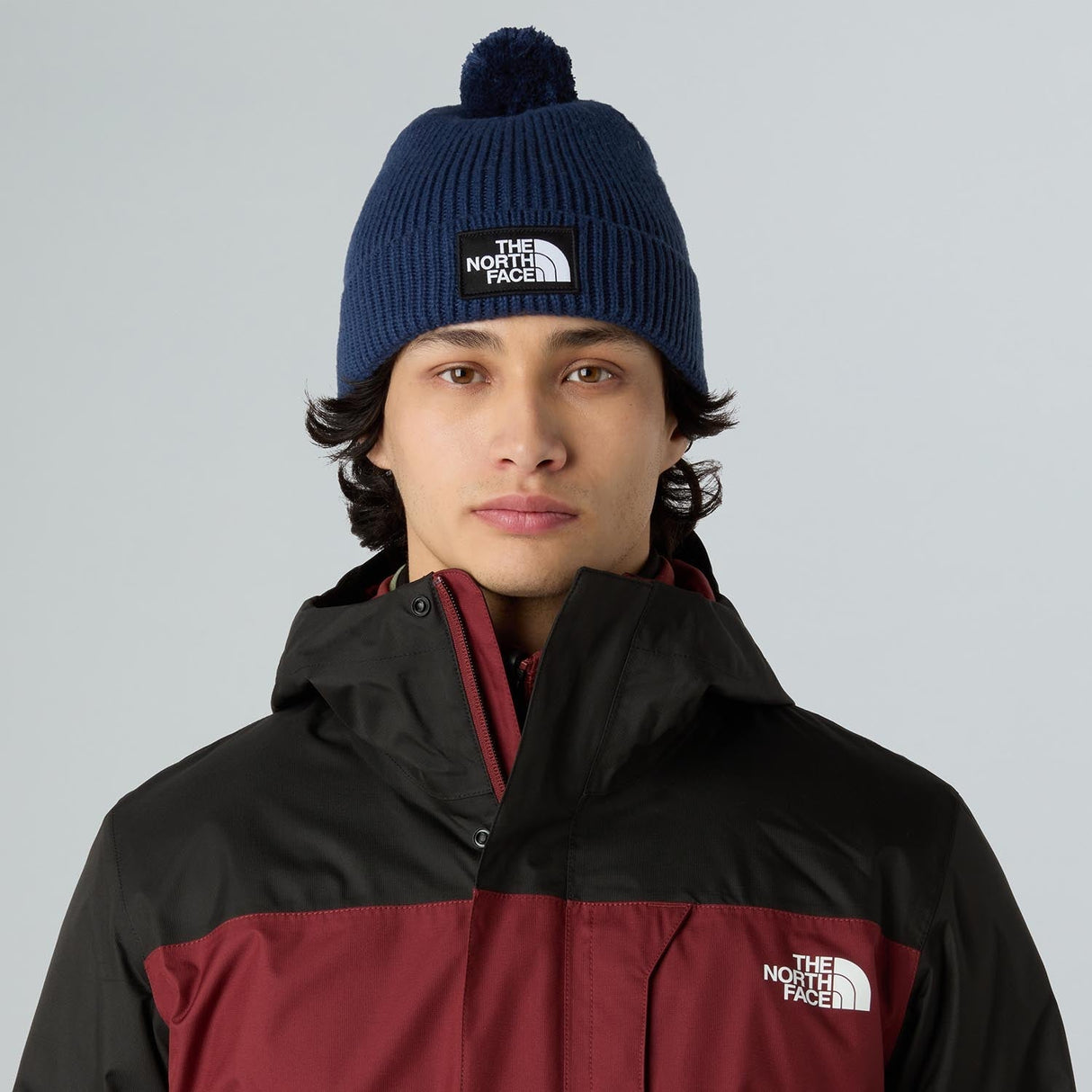 Caciula Barbati The North Face Tnf Logo Box Pom   Caciula Barbati The North Face Tnf Logo Box Pom