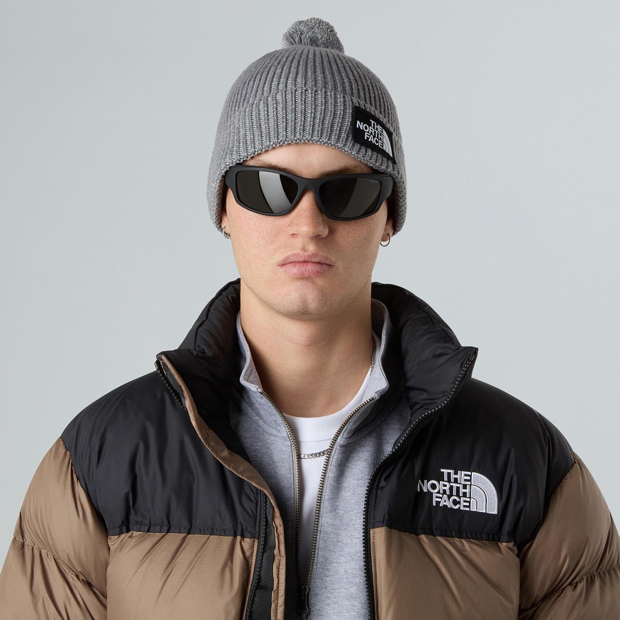 Caciula Barbati The North Face Tnf Logo Box Pom   Caciula Barbati The North Face Tnf Logo Box Pom
