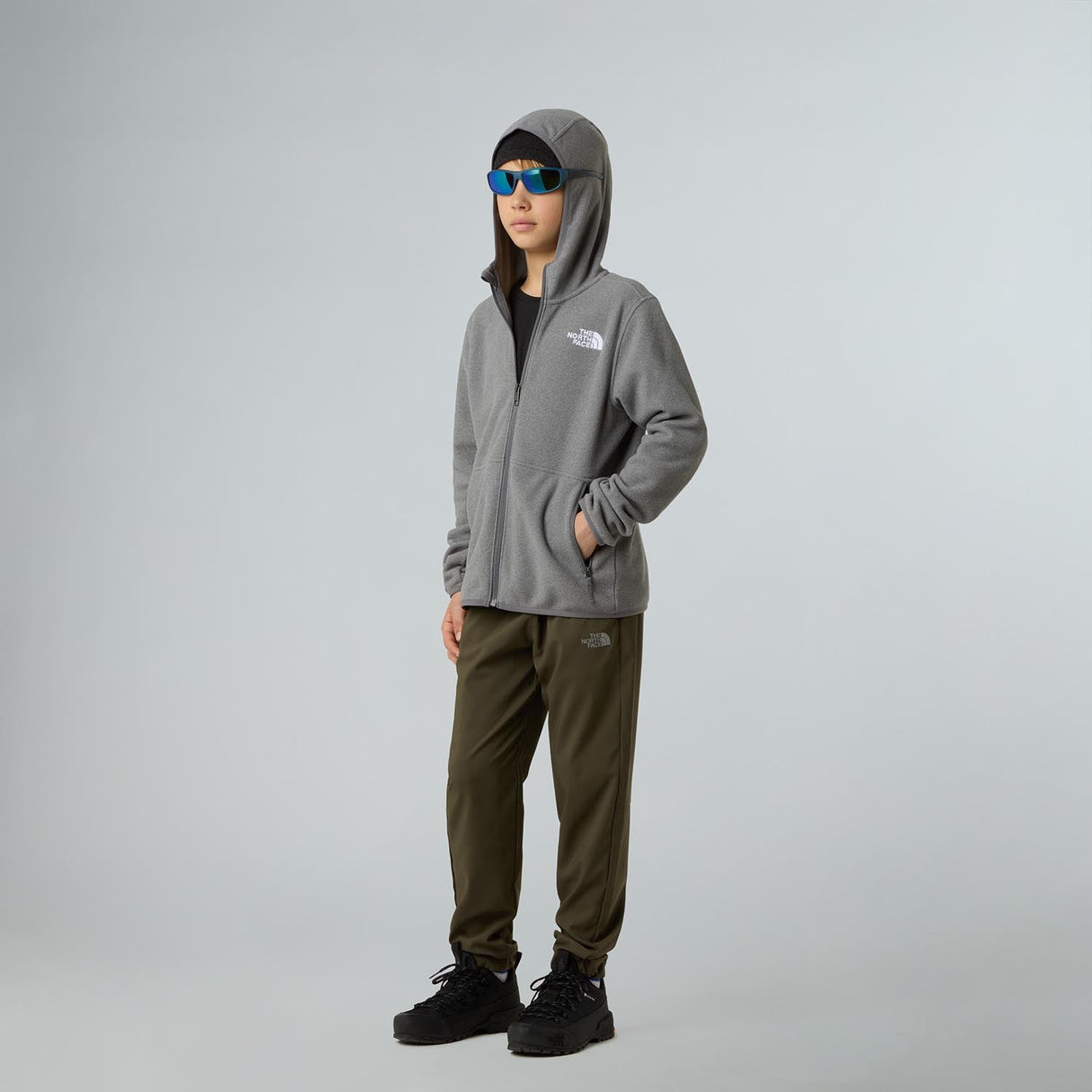 Polar Copii The North Face Teen Glacier Fz Hoodie Polar Copii The North Face Teen Glacier Fz Hoodie