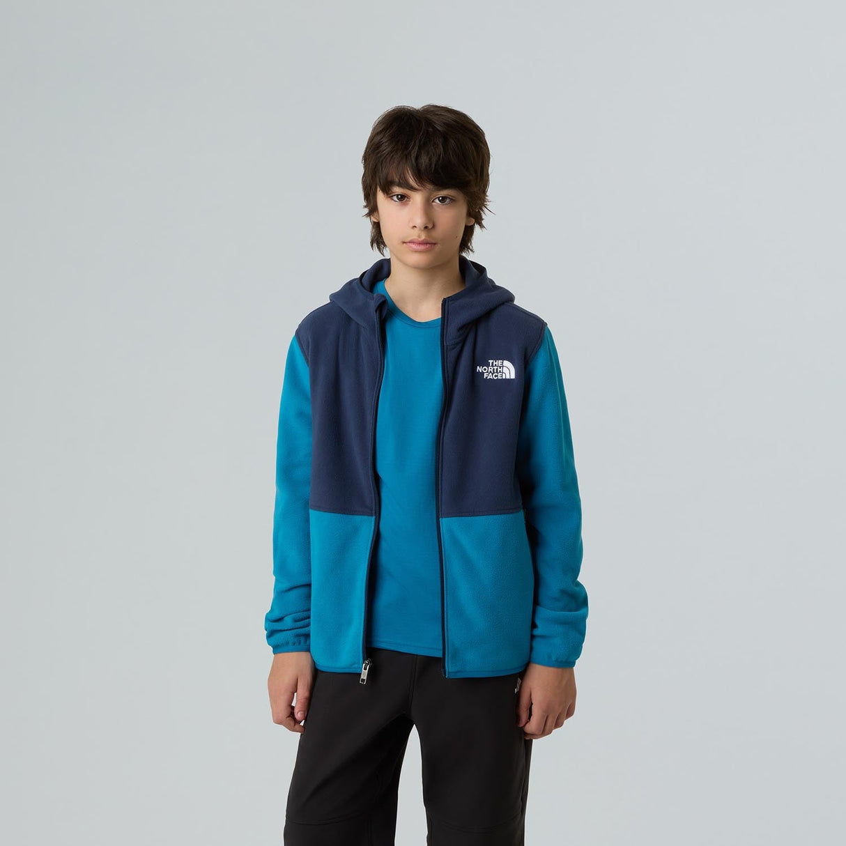 Polar Copii The North Face Teen Glacier Fz Hoodie Polar Copii The North Face Teen Glacier Fz Hoodie