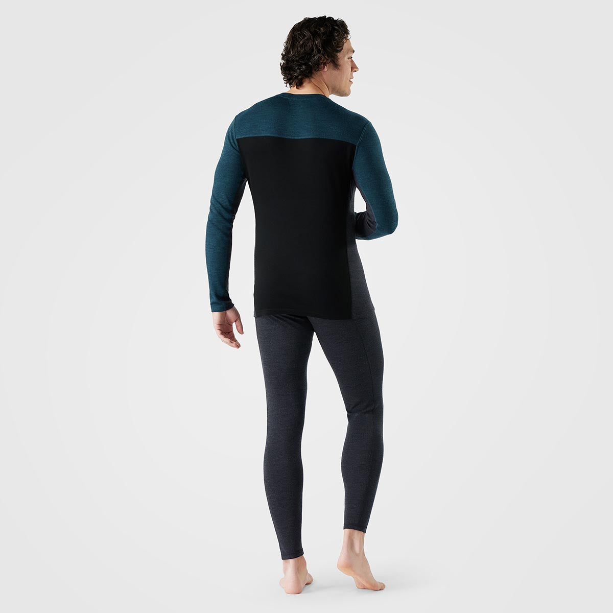 Bluza Corp Barbati Smartwool M Classic Thermal Merino Base Layer Colorblock Crew Bluza Corp Barbati Smartwool M Classic Thermal Merino Base Layer Colorblock Crew