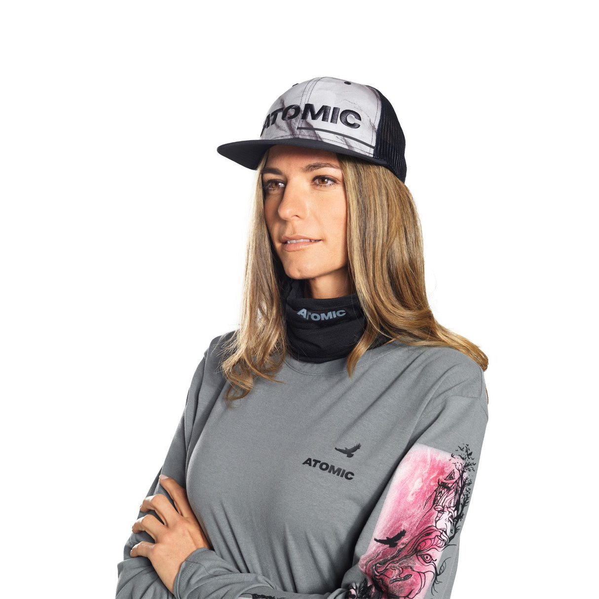 Bandana Unisex Atomic Alps Neckwarmer Black Bandana Unisex Atomic Alps Neckwarmer Black