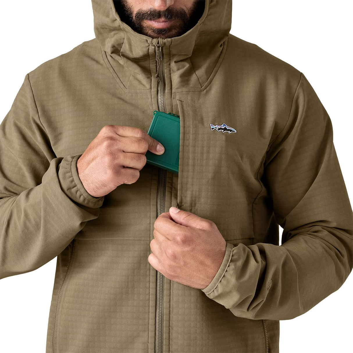 Geaca Barbati Patagonia M R1 Techface Fitz Roy Trout Hoody Geaca Barbati Patagonia M R1 Techface Fitz Roy Trout Hoody
