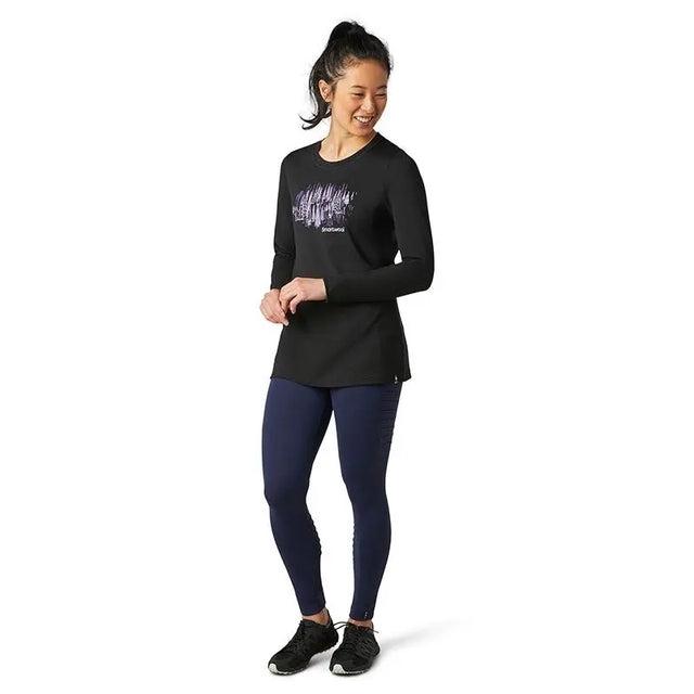 Bluza Corp Smartwool W Merino Sport 150 Alpine Tree Line Graphic Bluza Corp Smartwool W Merino Sport 150 Alpine Tree Line Graphic