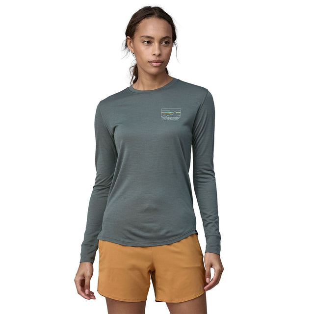 Bluza Femei Patagonia W Cap Cool Merino Blend Graphic Bluza Femei Patagonia W Cap Cool Merino Blend Graphic