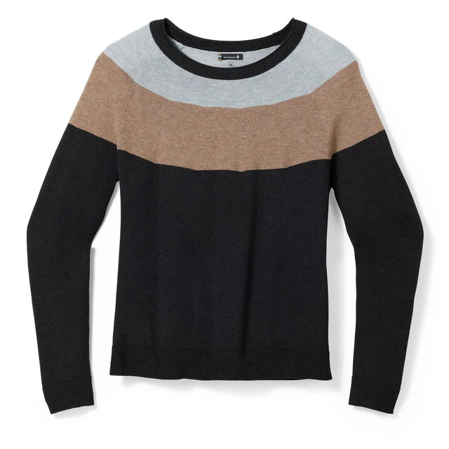Bluza Femei Smartwool W Edgewood Colorblock Crew Sweater Bluza Femei Smartwool W Edgewood Colorblock Crew Sweater