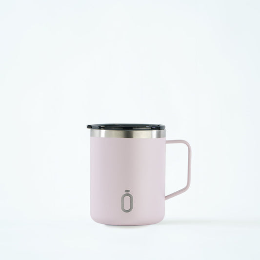 Cana Termo Runbott Mug 400ml Rosa Empolvado Dolphin   Cana Termo Runbott Mug 400ml Rosa Empolvado Dolphin