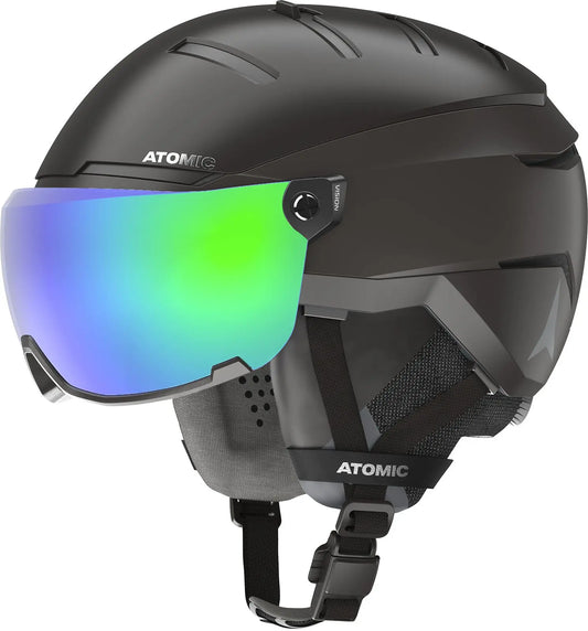 Casca Cu Ochelari Atomic Savor Gt Amid Visor Hd Black   Casca Cu Ochelari Atomic Savor Gt Amid Visor Hd Black