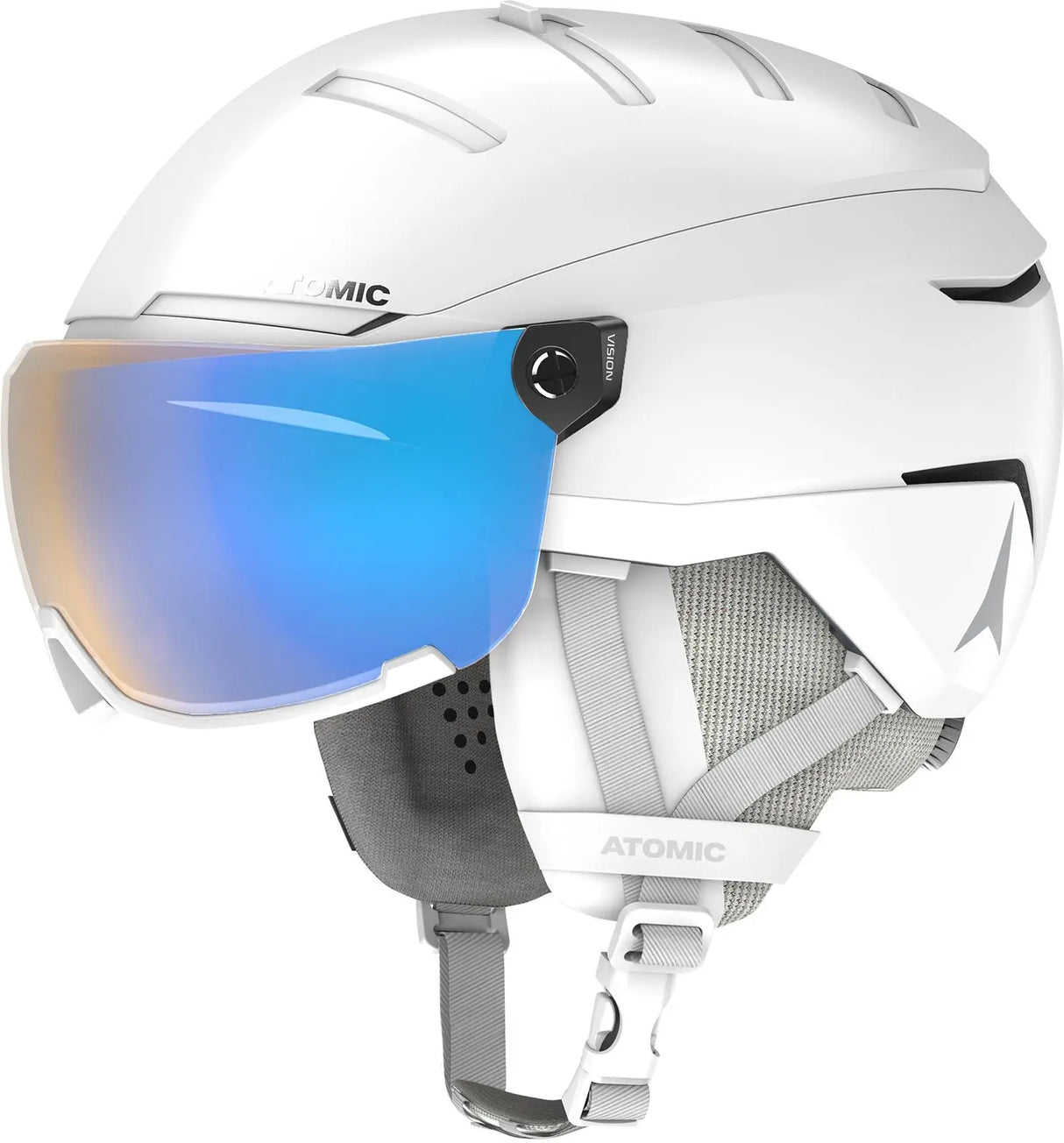 Casca Cu Ochelari Atomic Savor Gt Visor Photo White Casca Cu Ochelari Atomic Savor Gt Visor Photo White