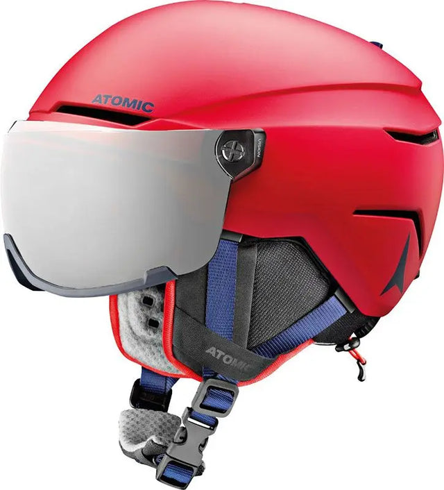 Casca Cu Ochelari Copii Atomic Savor Visor Jr Red Casca Cu Ochelari Copii Atomic Savor Visor Jr Red