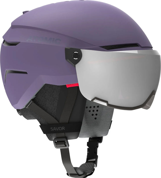 Casca Cu Ochelari Atomic Savor Visor Stereo Light Purple Casca Cu Ochelari Atomic Savor Visor Stereo Light Purple