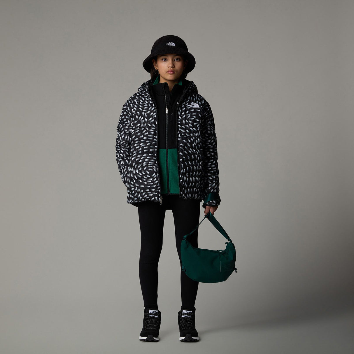 Geaca Fete The North Face G Reversible Perrito Hooded Geaca Fete The North Face G Reversible Perrito Hooded