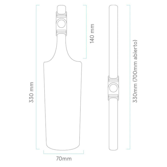 Husa Neoprene Bag Runbott Vaccum Bottle 600ml Black Husa Neoprene Bag Runbott Vaccum Bottle 600ml Black