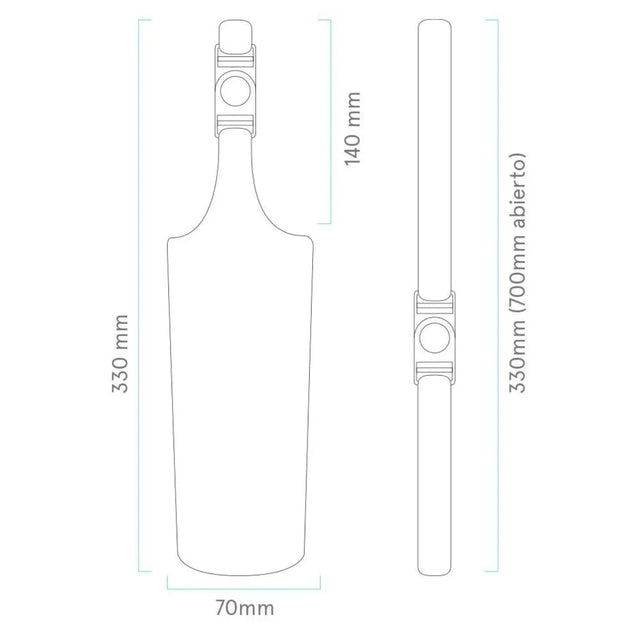 Husa Neoprene Bag Runbott Vaccum Bottle 600ml Black Husa Neoprene Bag Runbott Vaccum Bottle 600ml Black