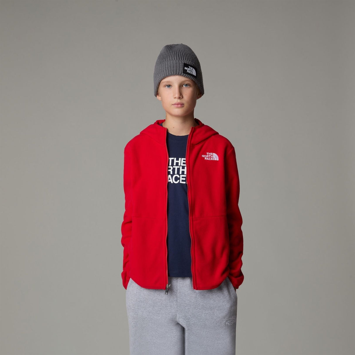 Polar Adolescenti The North Face Glacier Fz Hooded Polar Adolescenti The North Face Glacier Fz Hooded