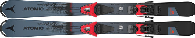 Ski Copii Atomic Maverick Jr 100-120 + C5 Gw Metalic Blue/red   Ski Copii Atomic Maverick Jr 100-120 + C5 Gw Metalic Blue/red