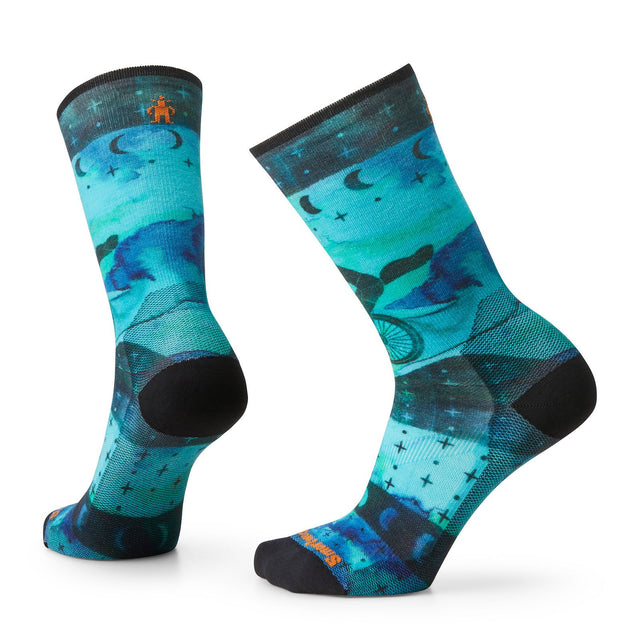 Sosete Femei Smartwool W Bike Zero Cushion Celestial Print Crew Sosete Femei Smartwool W Bike Zero Cushion Celestial Print Crew