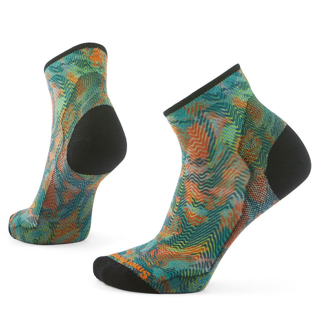Sosete Smartwool W Bike Zero Cushion Jungle Music Print Ankle Sosete Smartwool W Bike Zero Cushion Jungle Music Print Ankle