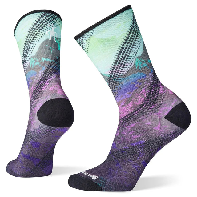 Sosete Smartwool W Cycle Zero Cushion Mountain Print Crew Sosete Smartwool W Cycle Zero Cushion Mountain Print Crew