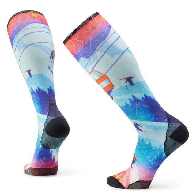 Sosete Unisex Smartwool Ski Zero Cushion Ski Day Print Otc Sosete Unisex Smartwool Ski Zero Cushion Ski Day Print Otc