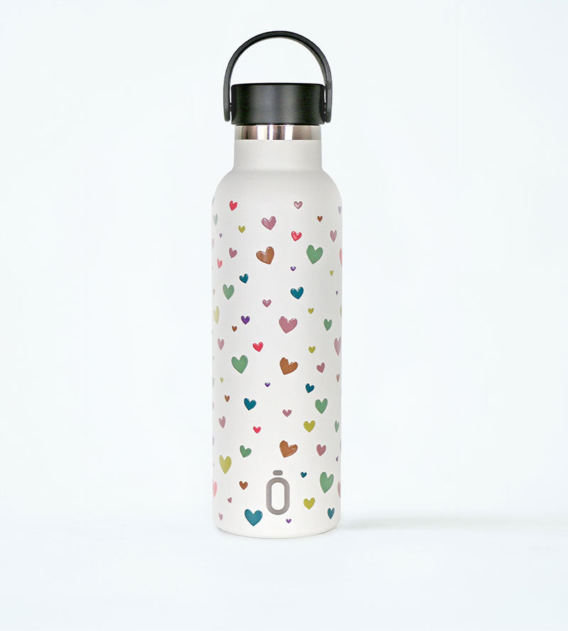 Sticla Termos Runbott Mii Confeti Corazones 600ml Nata Sticla Termos Runbott Mii Confeti Corazones 600ml Nata