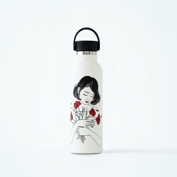 Sticla Termos Runbott Sara Herranz - Primavera 600ml Nata Sticla Termos Runbott Sara Herranz - Primavera 600ml Nata