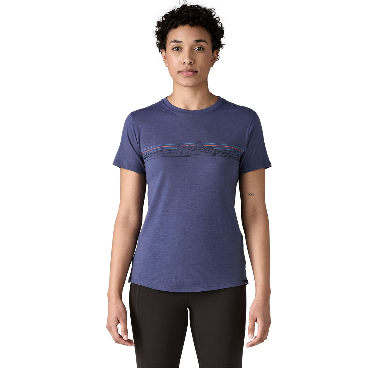Tricou Femei Patagonia W Cap Cool Merino Blend Graphic   Tricou Femei Patagonia W Cap Cool Merino Blend Graphic
