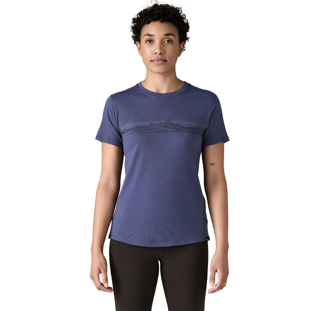 Tricou Femei Patagonia W Cap Cool Merino Blend Graphic Tricou Femei Patagonia W Cap Cool Merino Blend Graphic