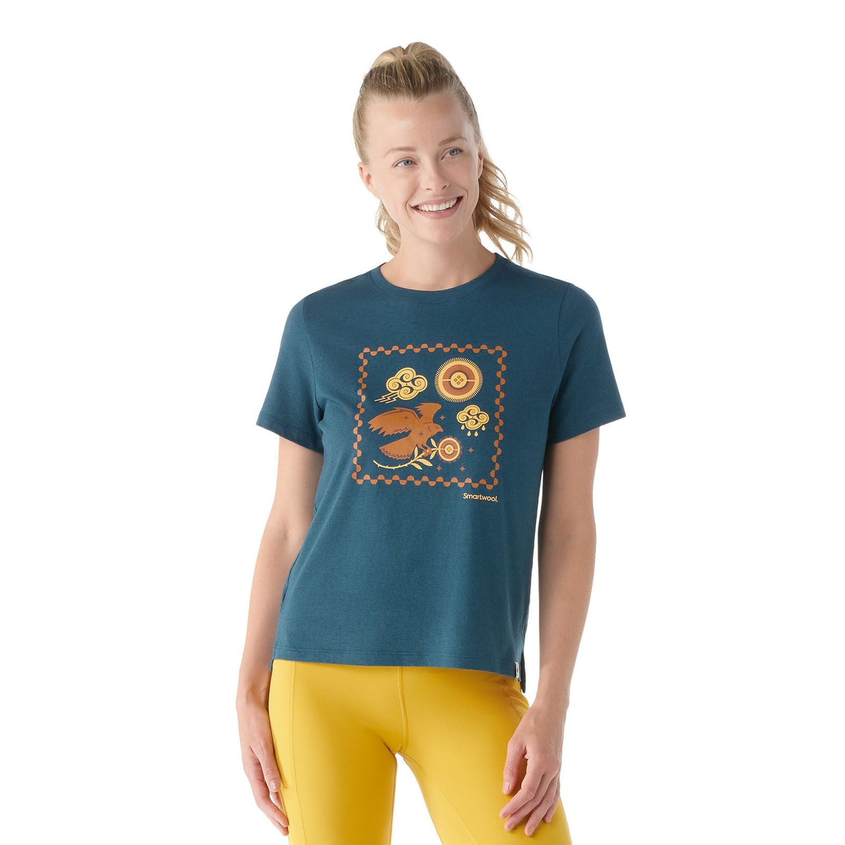 Tricou Femei Smartwool W Guardian Of The Skies Graphic Tricou Femei Smartwool W Guardian Of The Skies Graphic