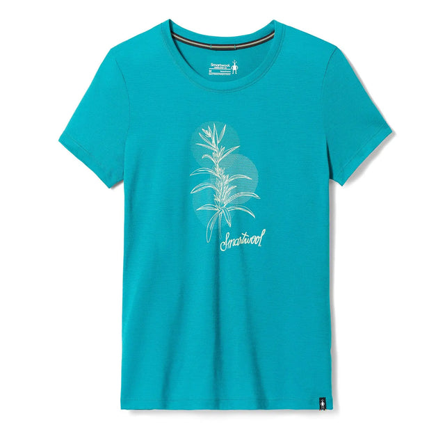 Tricou Femei Smartwool W Sage Plant Graphic Slim Fit Tricou Femei Smartwool W Sage Plant Graphic Slim Fit