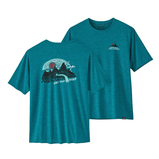 Tricou Patagonia M Capilene Cool Daily Graphic Lands Tricou Patagonia M Capilene Cool Daily Graphic Lands