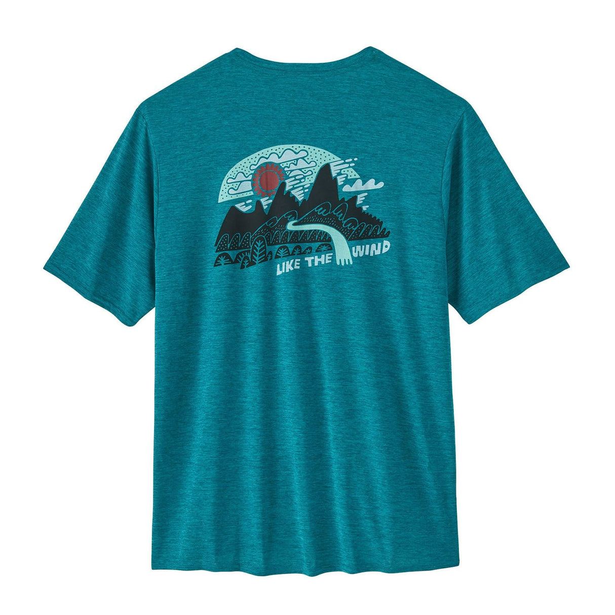 Tricou Patagonia M Capilene Cool Daily Graphic Lands Tricou Patagonia M Capilene Cool Daily Graphic Lands