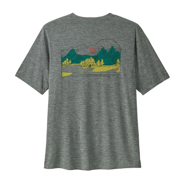 Tricou Patagonia M Capilene Cool Daily Graphic Lands Tricou Patagonia M Capilene Cool Daily Graphic Lands