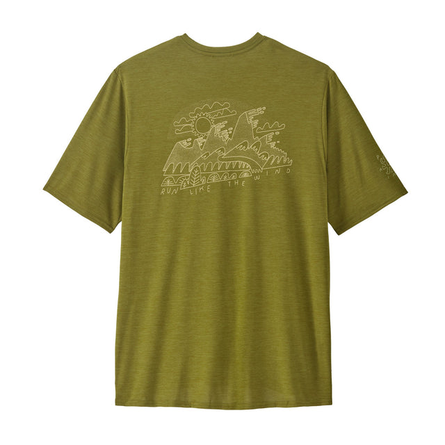 Tricou Patagonia M Capilene Cool Daily Graphic Lands Tricou Patagonia M Capilene Cool Daily Graphic Lands