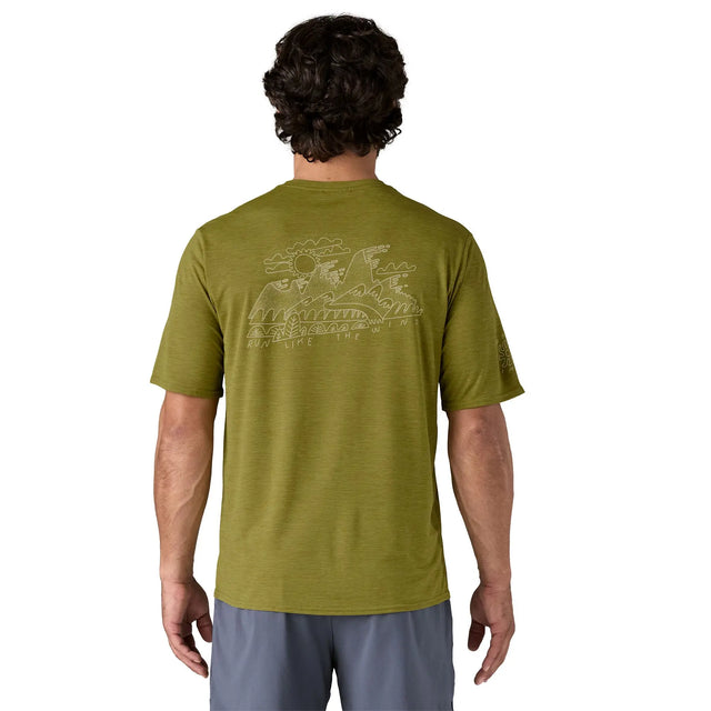Tricou Patagonia M Capilene Cool Daily Graphic Lands Tricou Patagonia M Capilene Cool Daily Graphic Lands