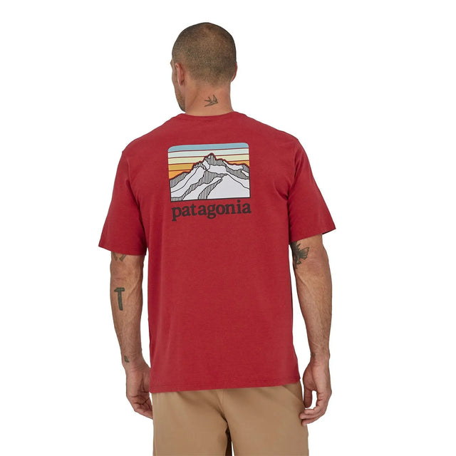 Tricou Patagonia M Line Logo Ridge Pocket Responsibili Tricou Patagonia M Line Logo Ridge Pocket Responsibili