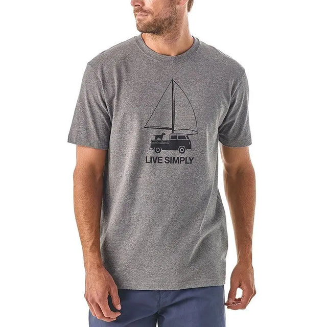 Tricou Patagonia M Live Simply Wind Powered Responsibili-Tee Tricou Patagonia M Live Simply Wind Powered Responsibili-Tee