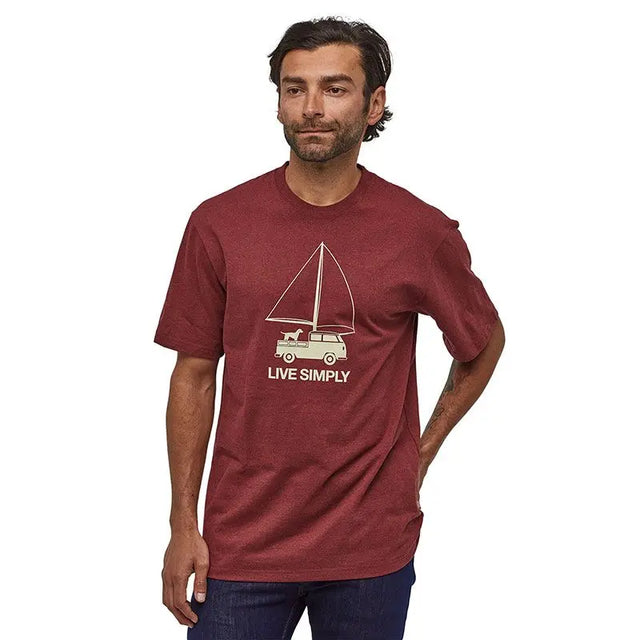 Tricou Patagonia M Live Simply Wind Powered Responsibili-Tee Tricou Patagonia M Live Simply Wind Powered Responsibili-Tee