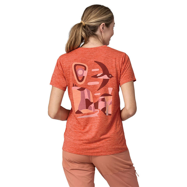 Tricou Patagonia W Capilene Cool Daily Graphic Lands Tricou Patagonia W Capilene Cool Daily Graphic Lands