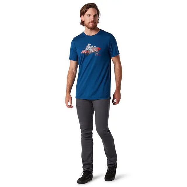 Tricou Smartwool M Merino Sport 150 Motor Bear Tricou Smartwool M Merino Sport 150 Motor Bear