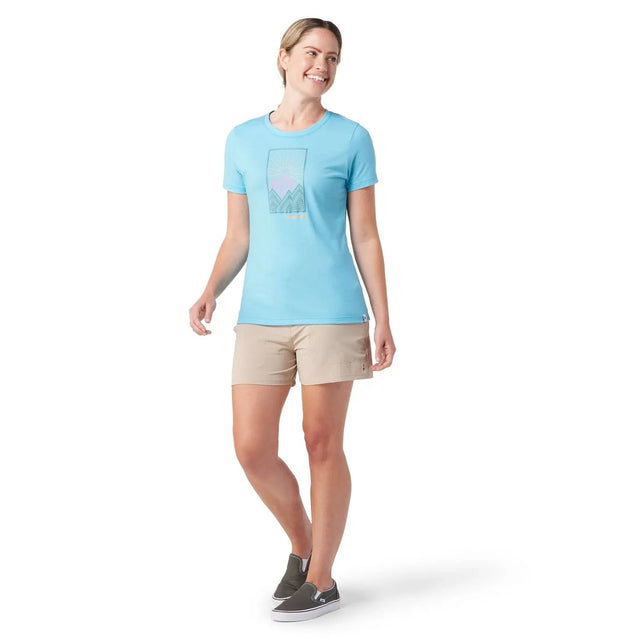 Tricou Smartwool W Merino Sport 150 Alpine Start Graphic Tricou Smartwool W Merino Sport 150 Alpine Start Graphic