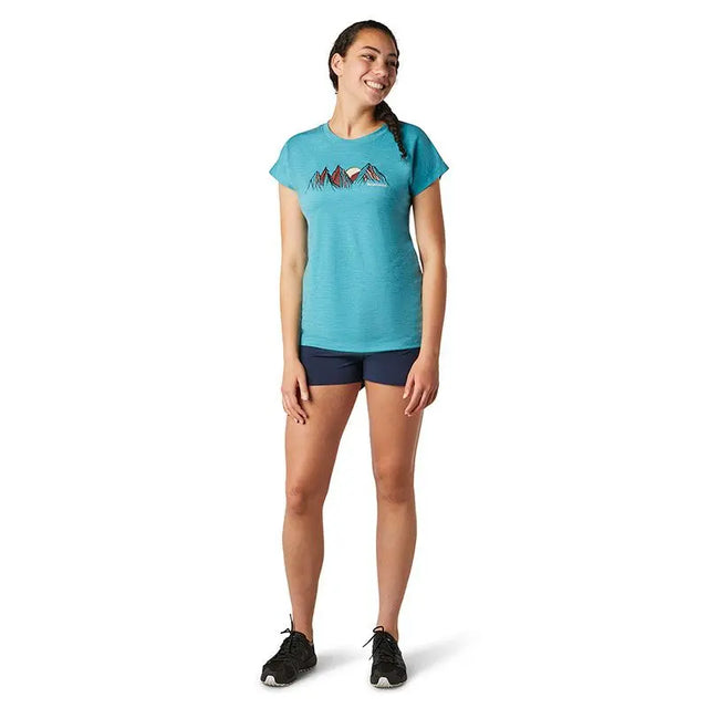 Tricou Smartwool W Merino Sport 150 Castles In The Stratosphere Graphic Tricou Smartwool W Merino Sport 150 Castles In The Stratosphere Graphic