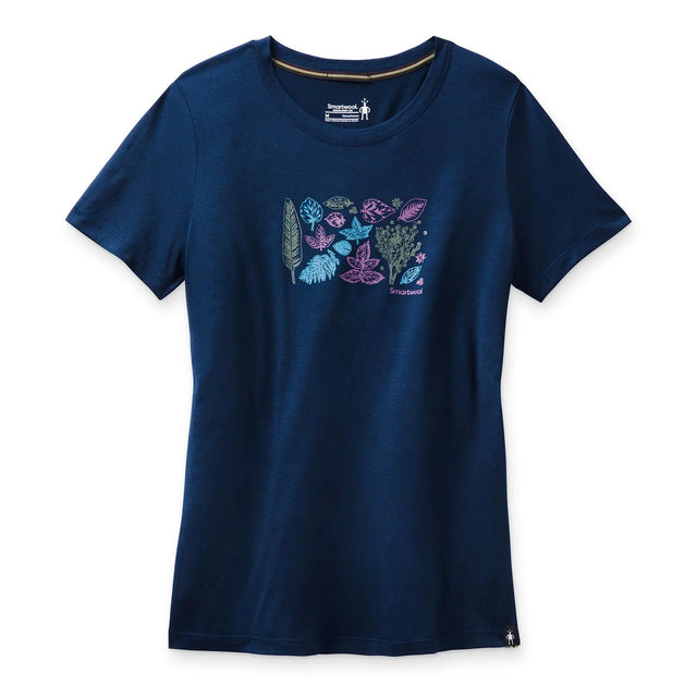 Tricou Smartwool W Merino Sport 150 Spring Leaves Graphic Tricou Smartwool W Merino Sport 150 Spring Leaves Graphic